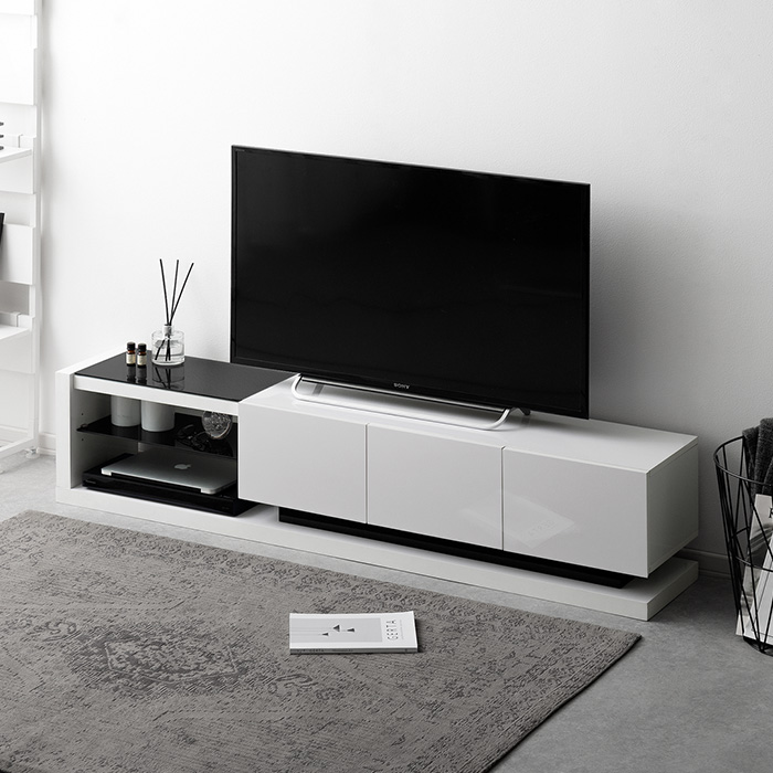 鏡面テレビボードchrome(クロム)150cm幅 | 家具・インテリア通販