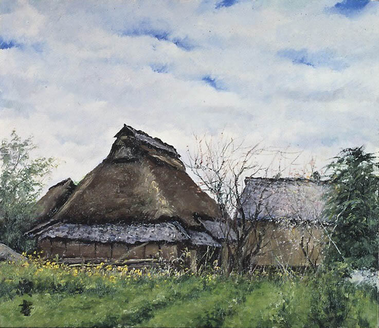 向井潤吉、【比良春雪（京都府京都市左京区大原）】、希少な額装用画集