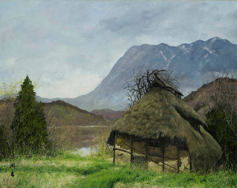 向井潤吉、【比良春雪（京都府京都市左京区大原）】、希少な額装用画集