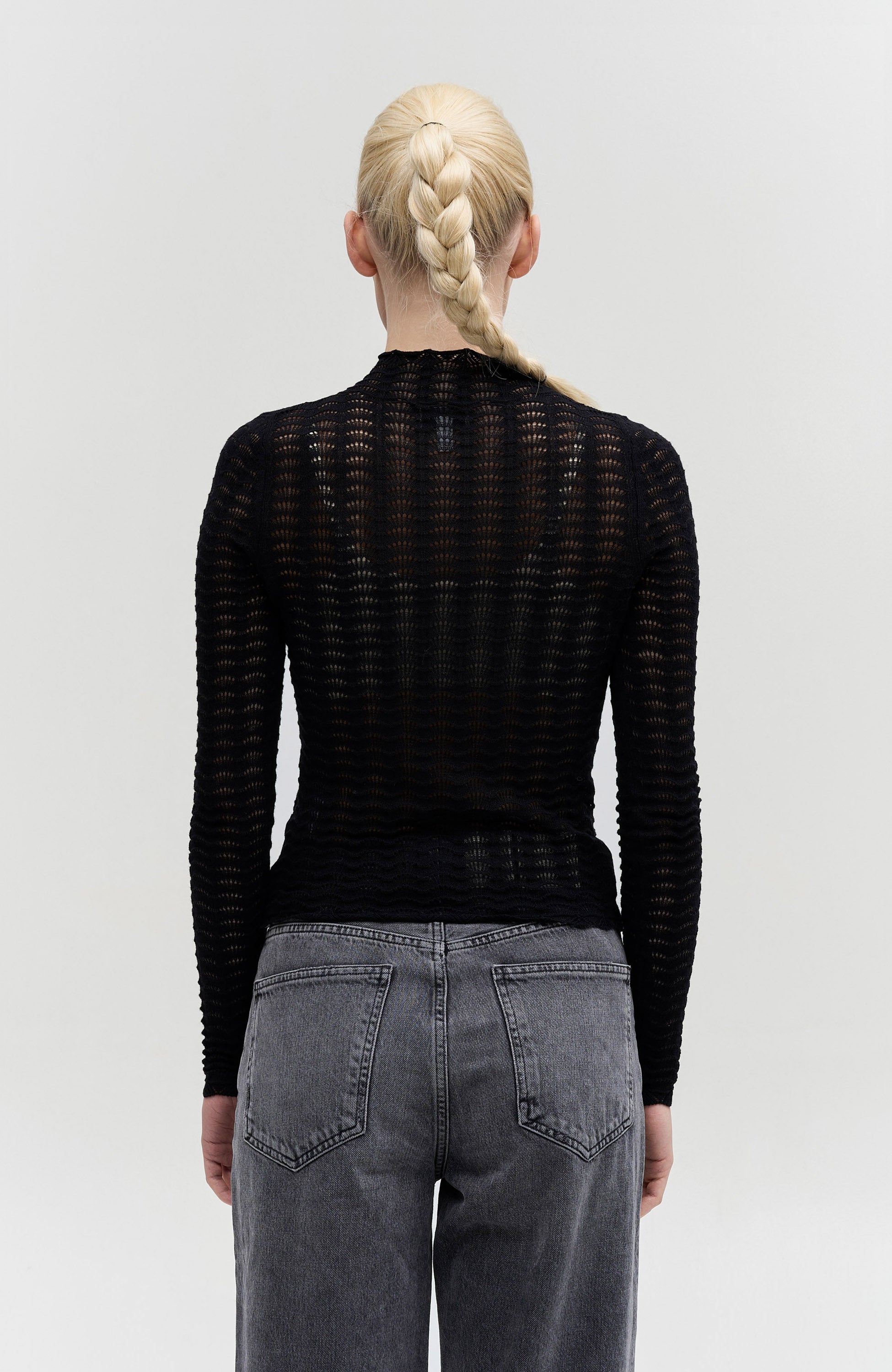 Lace knit top - Shop Online at BEIGE | BROWN