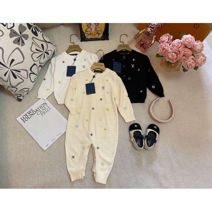 ブランドlvベビー服 ロンパース ルイヴィトン赤ちゃんカバーオール