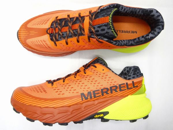メレルMERRELLメレル AGILITY PEAK 5 J068109 MELON/HIVIZ｜男の大きな