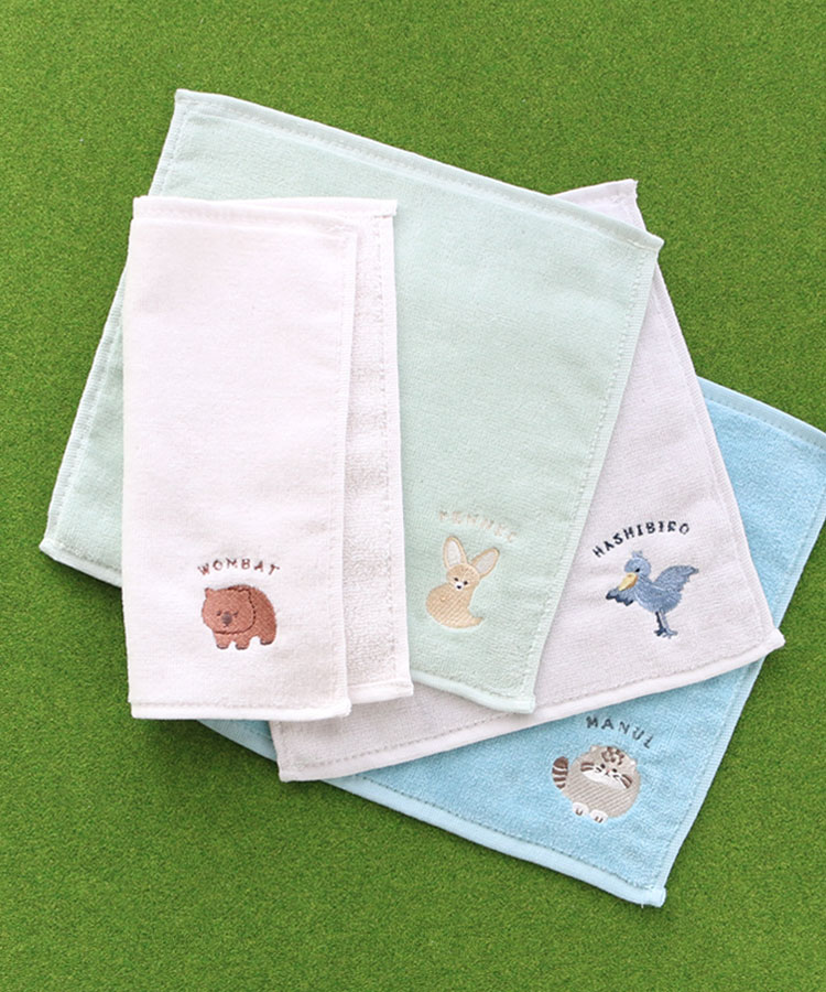 レアアニマルミニタオル ミニタオル ハンカチ 携帯小物 ハシビロコウ