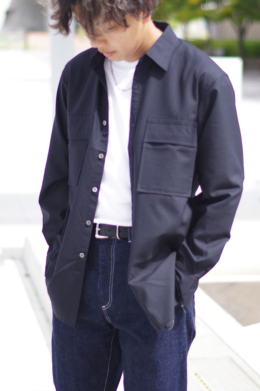 colon - W POCKET SHIRT WOOL TROPICAL / ウォッシャブルウール ダブル
