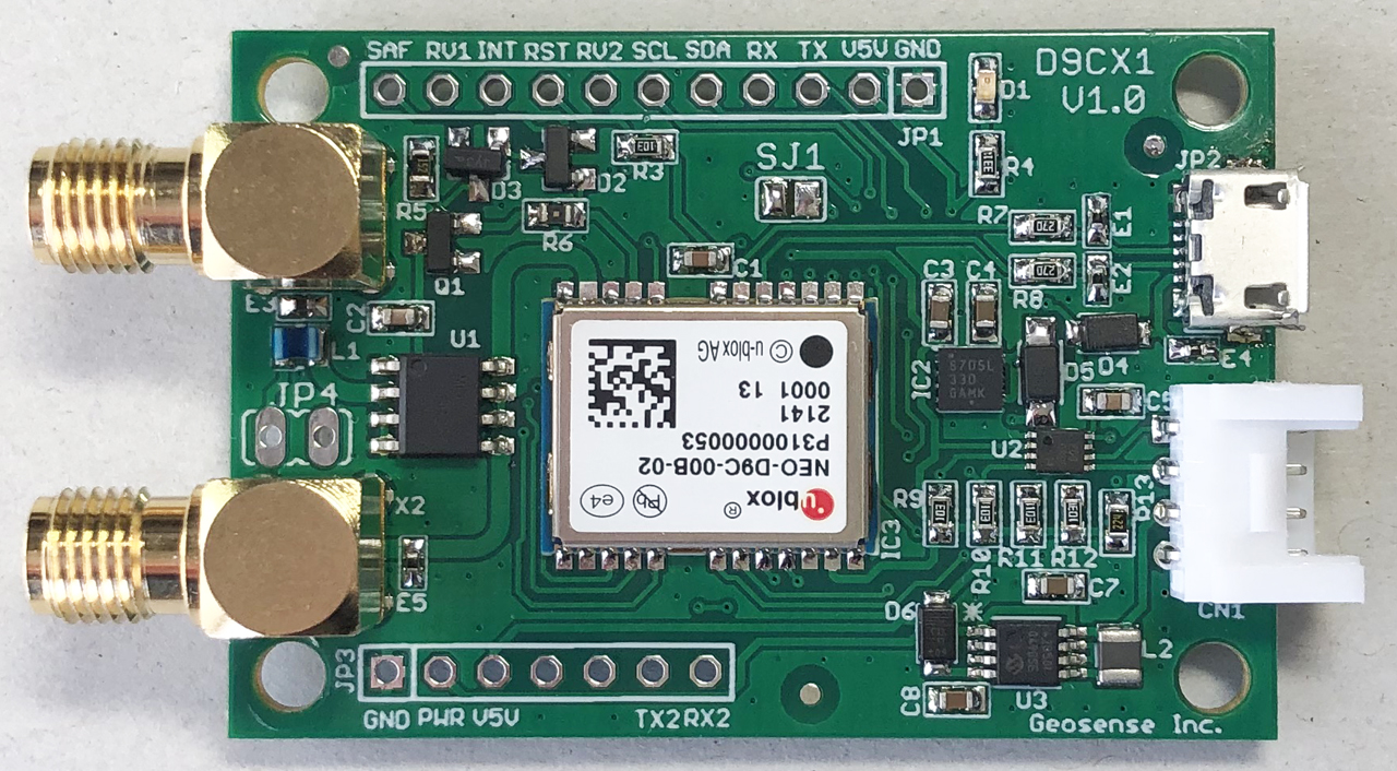 みちびきCLAS L6 受信用IC NEO-D9C 開発ボードD9CX1の試作 - 株式会社
