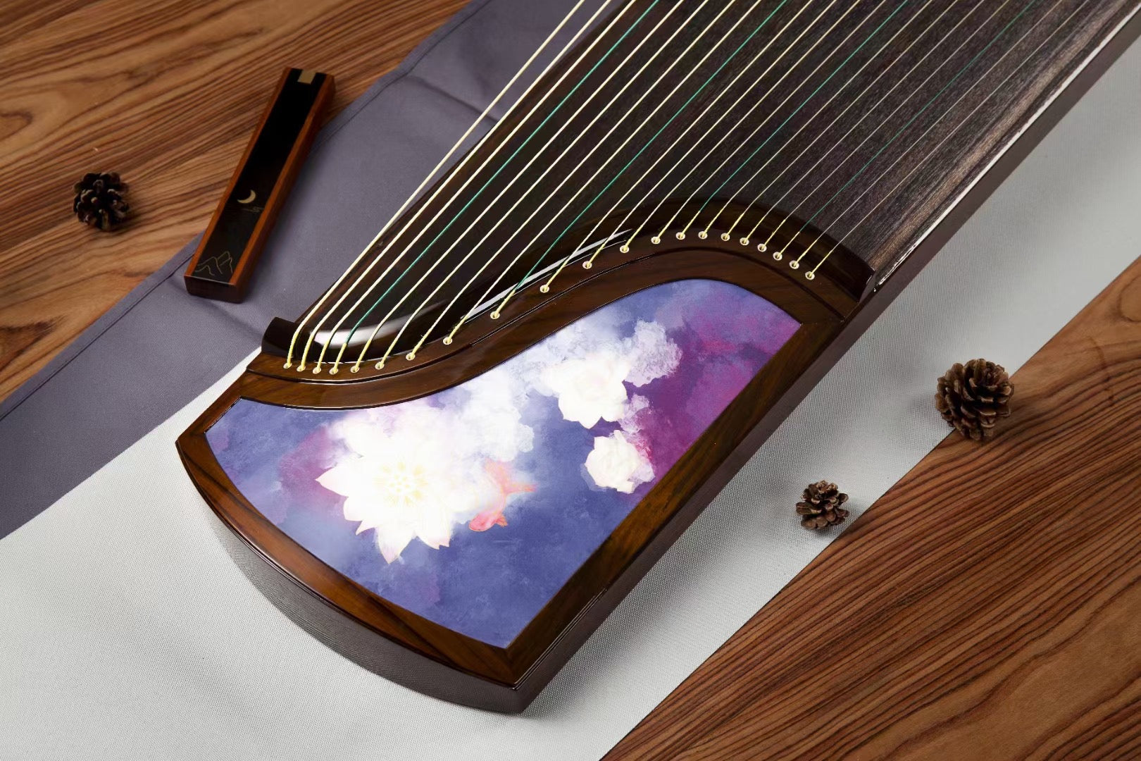 21弦 163cm guzheng 中国ウォーターフロントフラワー中国古筝 21弦 約