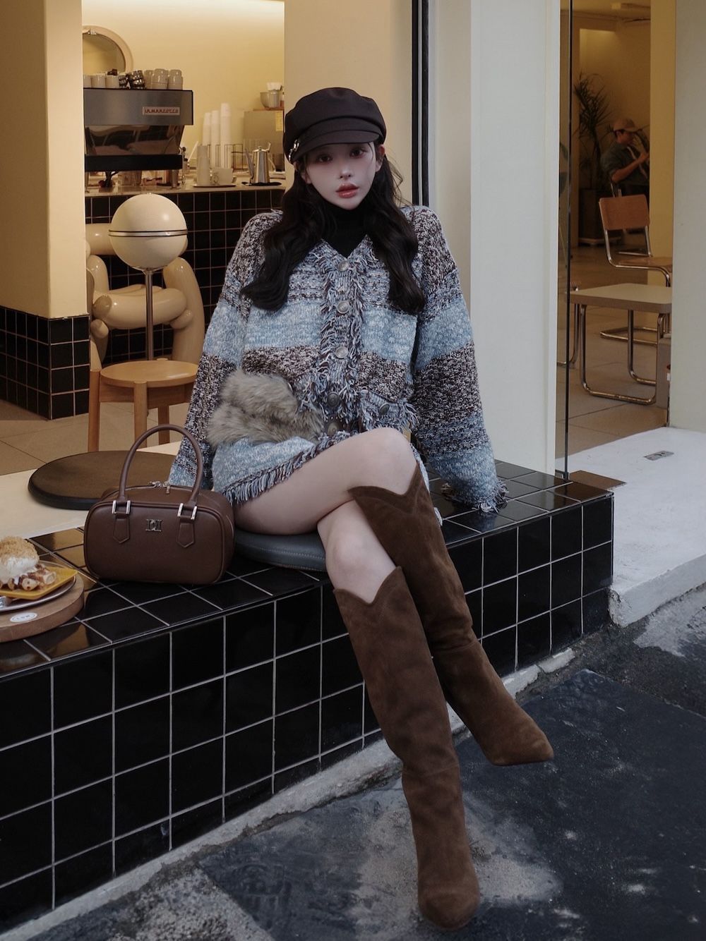 ツイードボーダーニットカーディガン – Darich (ダーリッチ)