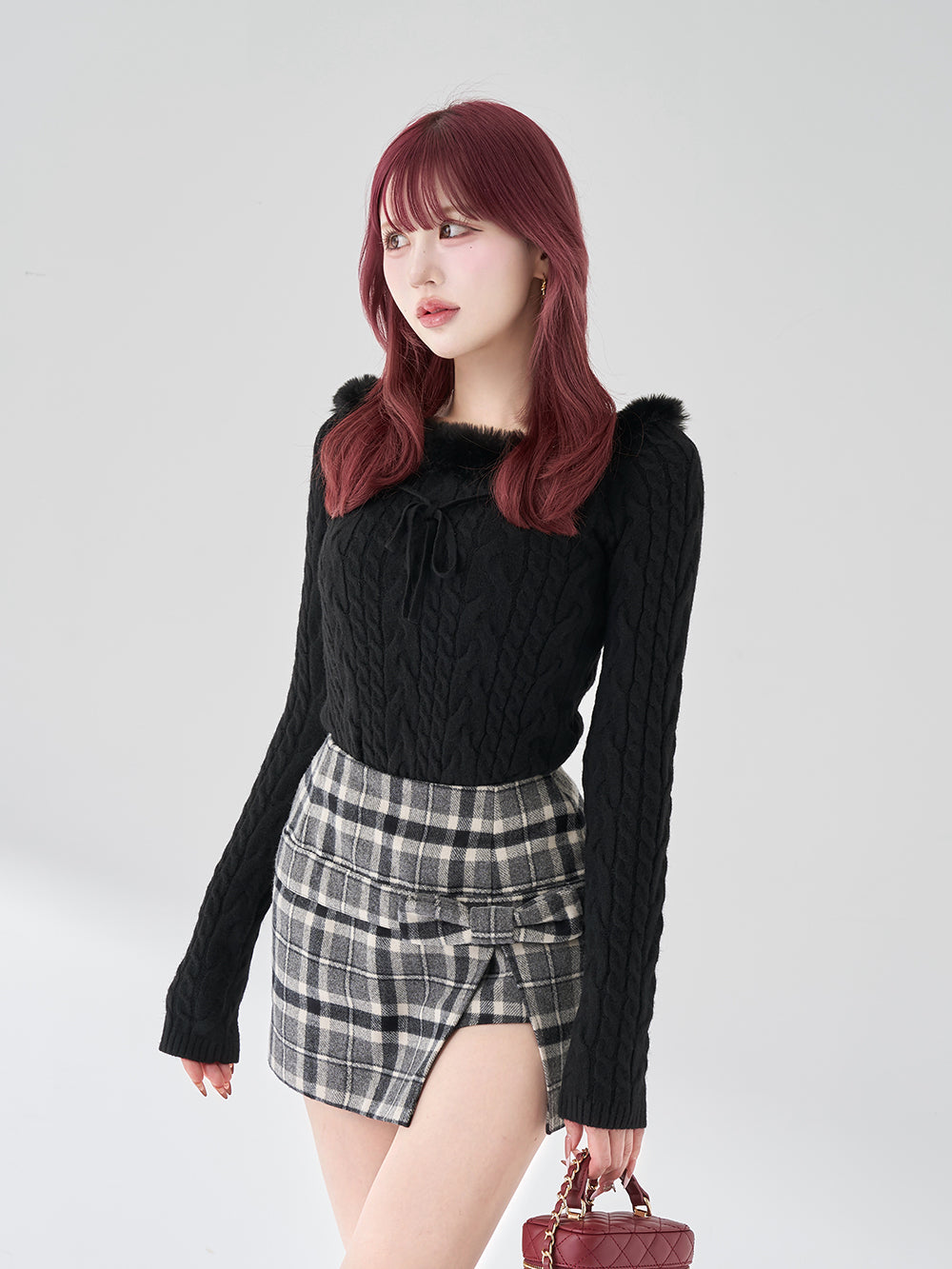 DRビジューボリュームリブニットトップス – Darich (ダーリッチ)