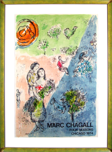 シャガール 四季（リトグラフポスター）