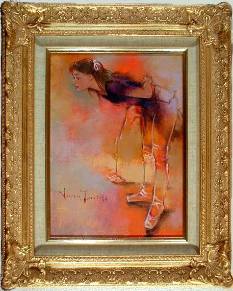 寺井重三 踊り子（油彩4号）