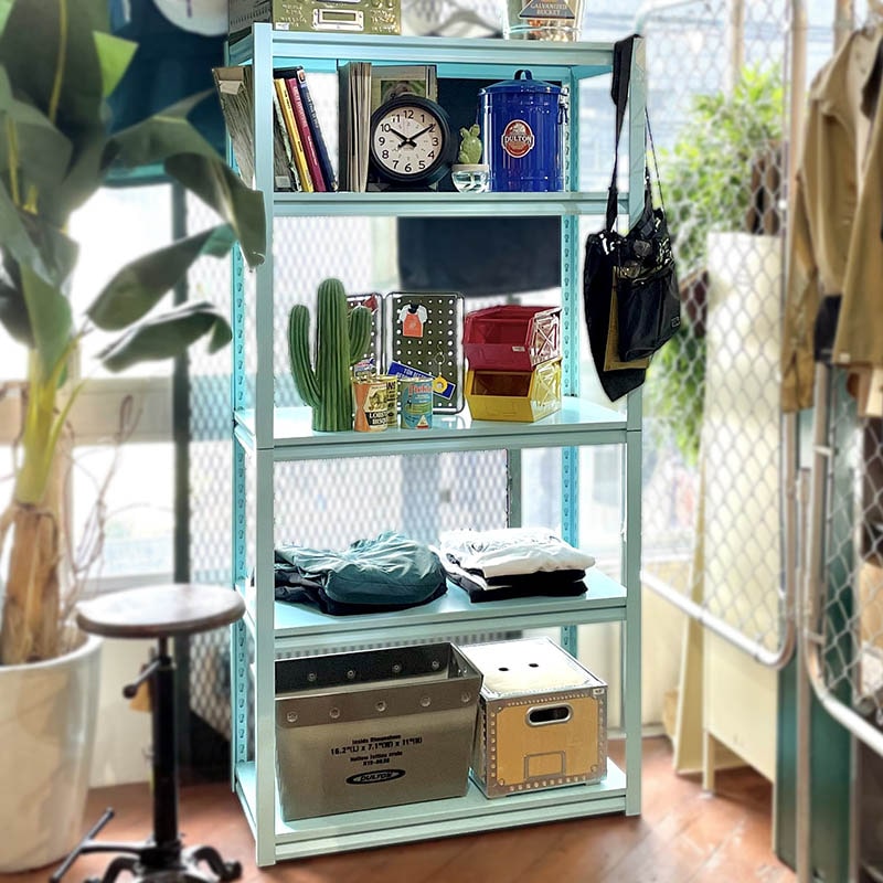 DULTON ONLINE SHOP | STEEL SHELF 5 LAYER SAX BLUE(5 LAYER SAX BLUE