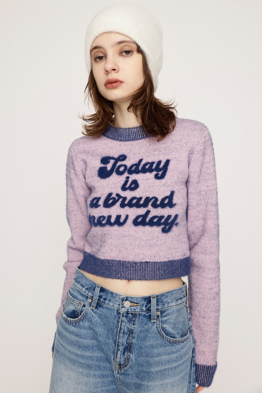 SLY | JQ LOGO MINKY CROP KNIT トップス (ニット ) |SHEL'TTER WEBSTORE