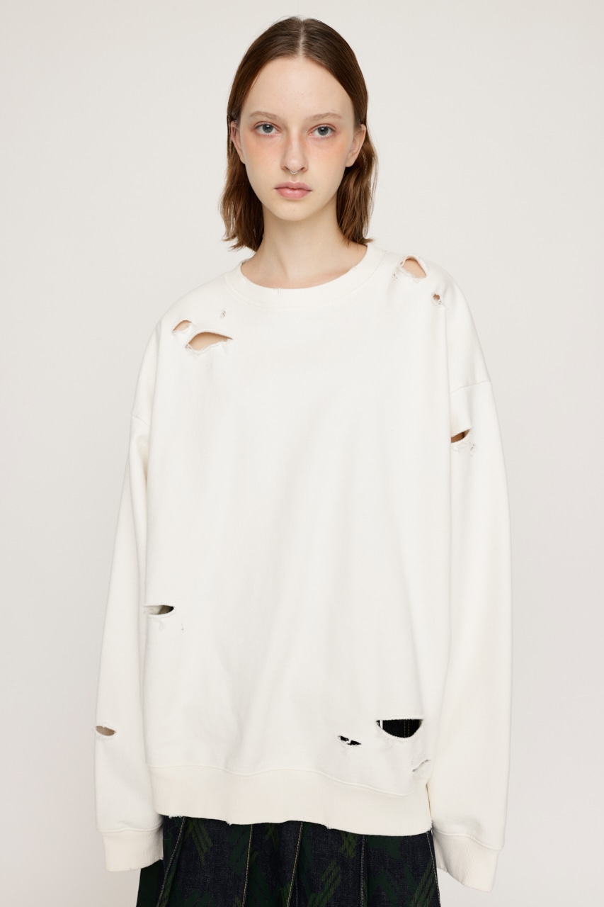 SLY | CRUSHED OVER SWEAT トップス (Tシャツ・カットソー(長袖