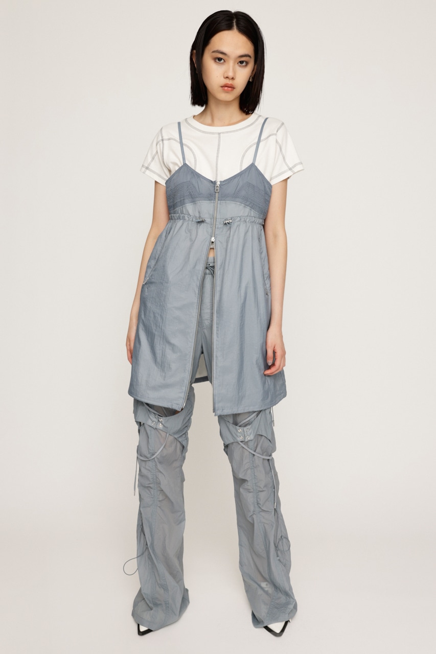 SLY | SHEER CAMI ZIP ドレス (ワンピース(ミニ・ミディアム） ) |SHEL