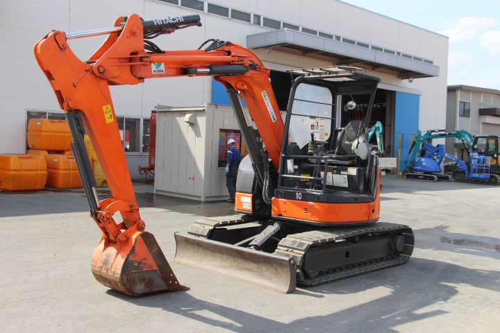 中古ミニバックホー販売 超小旋回 ZX55UR-3 クレーン仕様 日立建機