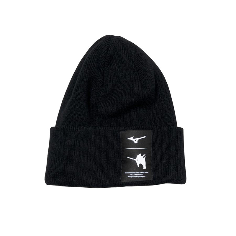ミズノ】エヴァンゲリオン 発熱素材ブレスサーモニットキャップ/ブラック