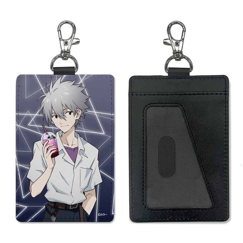 エヴァンゲリオン描きおろし碇シンジパスケース（ナスカン付き）制服