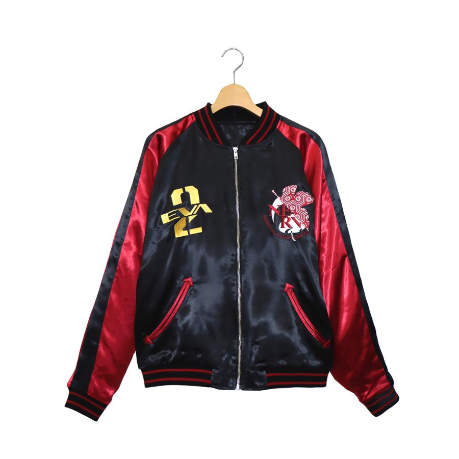 EVAx錦】 桜龍と2号機総刺繍スカジャン/ブラック[お届け予定日：2023