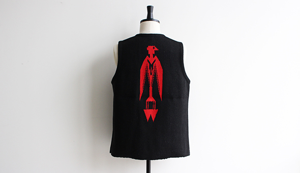 DEADSTOCK】90s ORTEGA'S Chimayo Vest “ThunderBird” Special Pattern