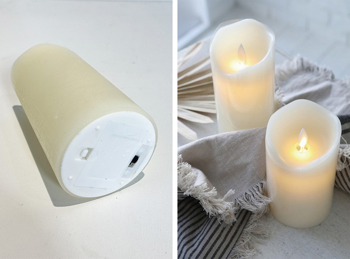 LUMINARA（ルミナラ） ｜ LEDキャンドル テーパー2本セット（アイボリー）