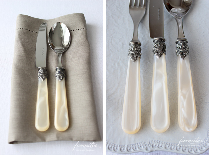 EME（エメ）｜Napoleon カトラリー〈パールアイボリー〉 テーブル