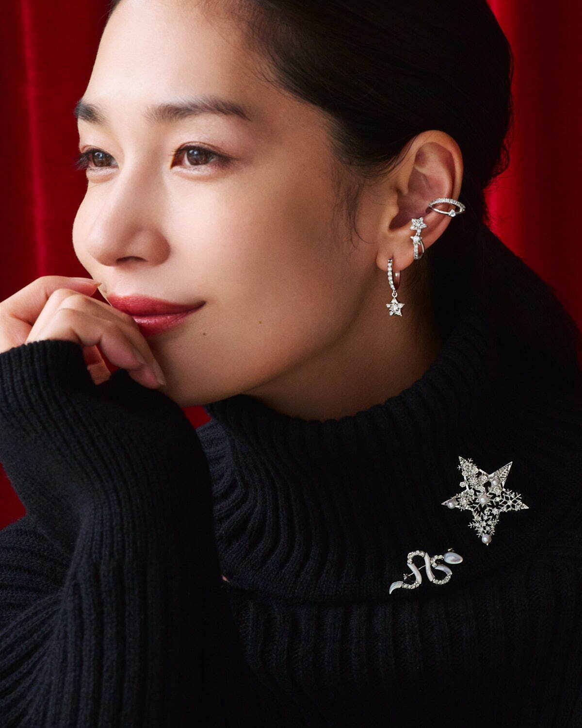 ヴァンドームブティック24年クリスマス、淡水パール輝く“雪の結晶