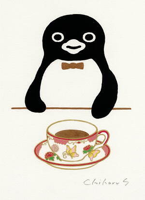 展覧会「ペンギン喫茶」伊勢丹新宿店で、“Suicaのペンギン”作者・坂崎