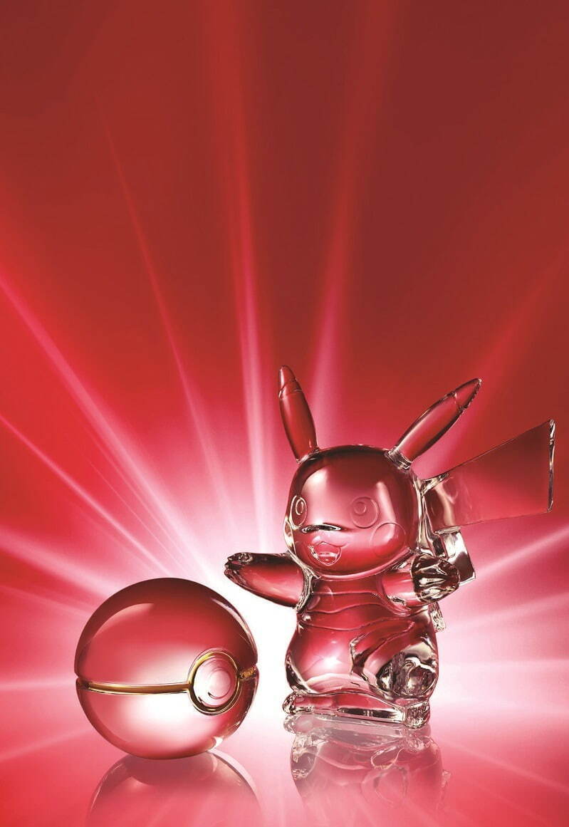 バカラ「ポケモン」ピカチュウのクリスタルガラスオブジェ、藤原ヒロシ