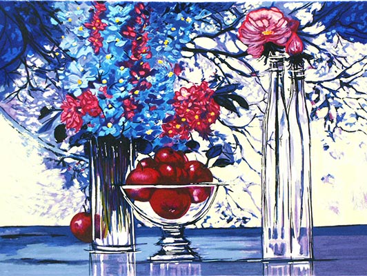 ブルーの窓辺』ミッシェル・アンリ | 絵画・アート販売 ギャラリー