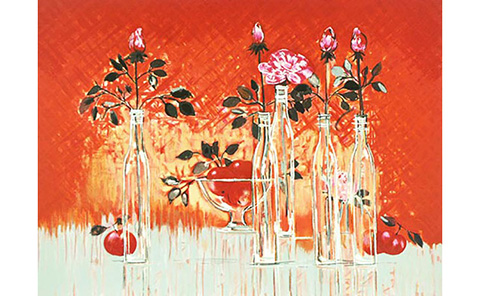 5本のバラ』ミッシェル・アンリ | 絵画・アート販売 ギャラリー