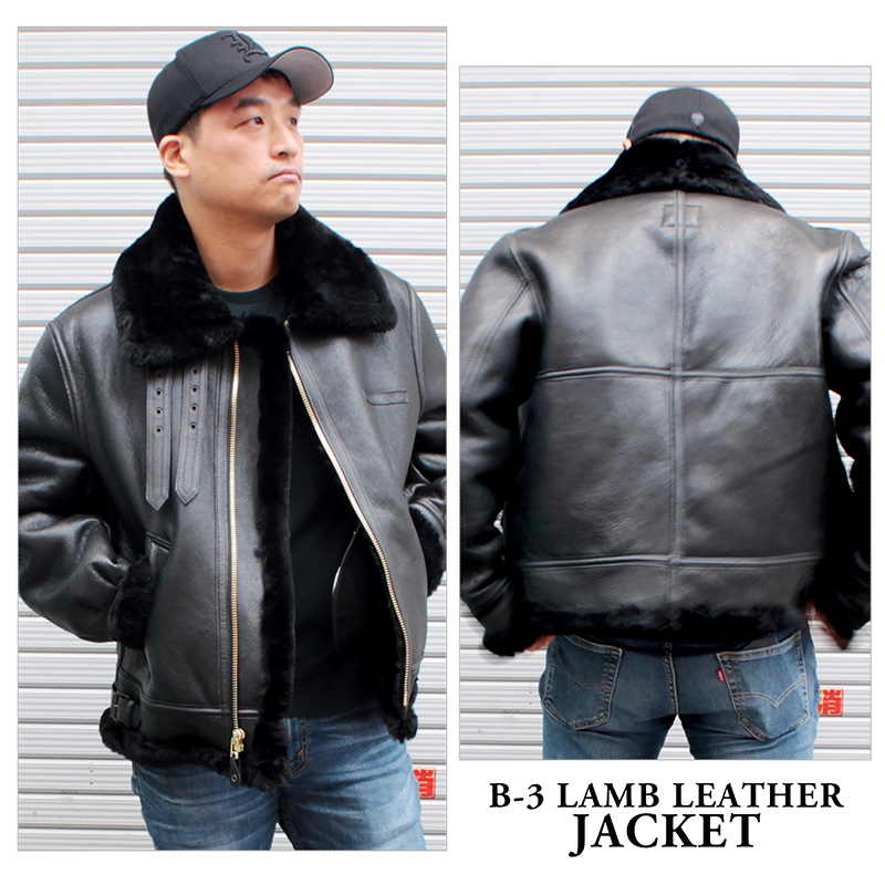 AVIREX B-3 ムートンジャケット メンズ ブラック/ブラウン XS/S/M/L/LL