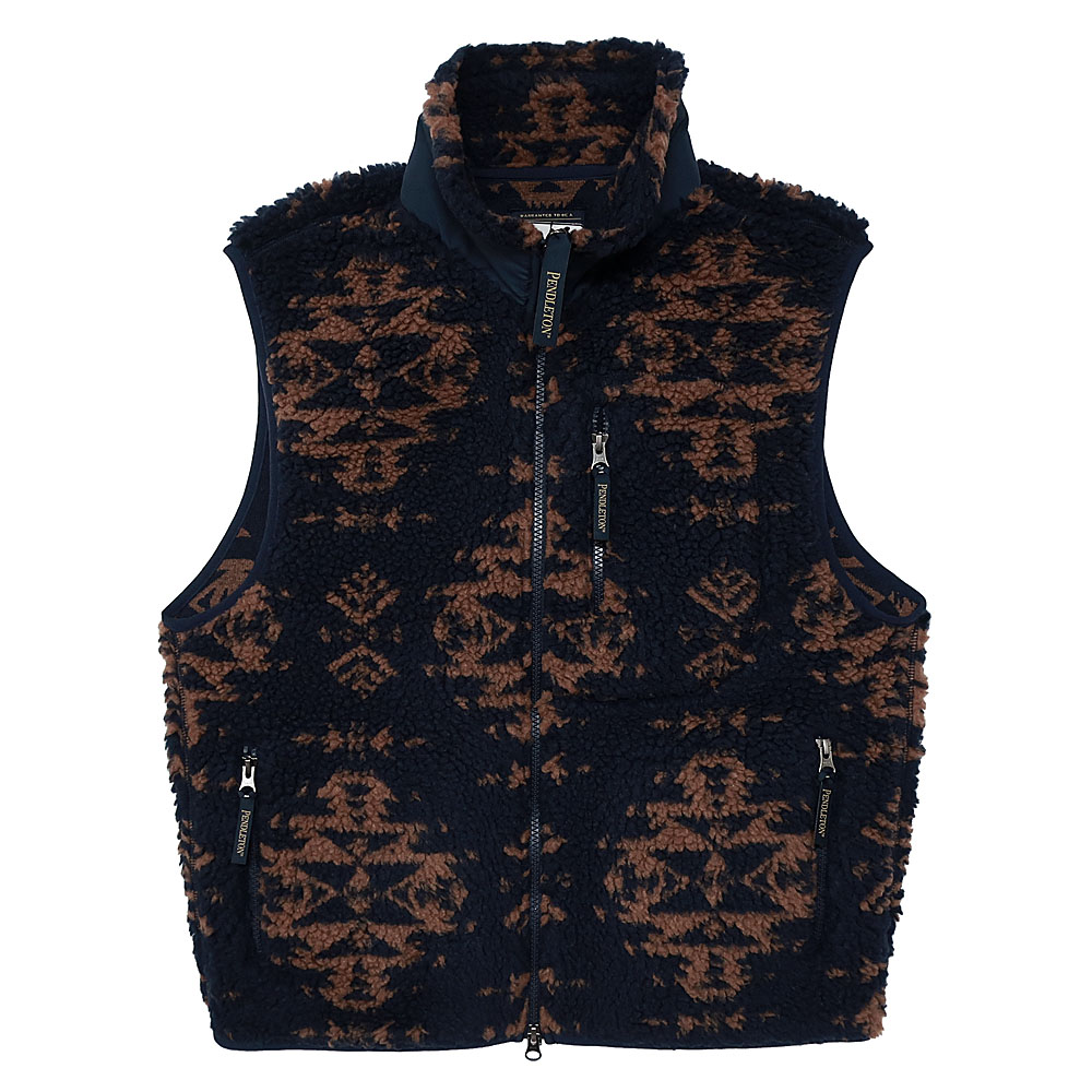 ペンドルトン Pendleton ジャガード ボアスタンドベスト