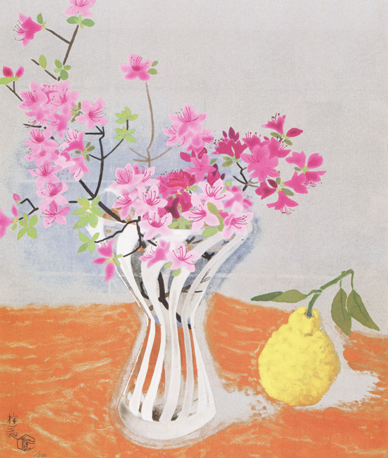 小倉遊亀 絵画 初夏の花 送料無料 【複製】【美術印刷】【巨匠】【変型