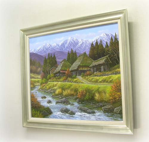 絵画 油絵 山村清流 F20号 （関健造） 送料無料 【海・山】【肉筆