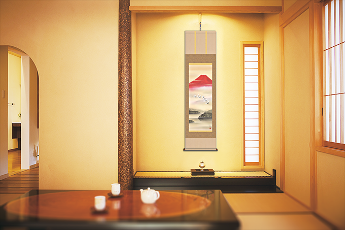 猛虎図 山村観峰 （三美会）尺三 【特価 】！ 虎 - 掛け軸（掛軸）販売