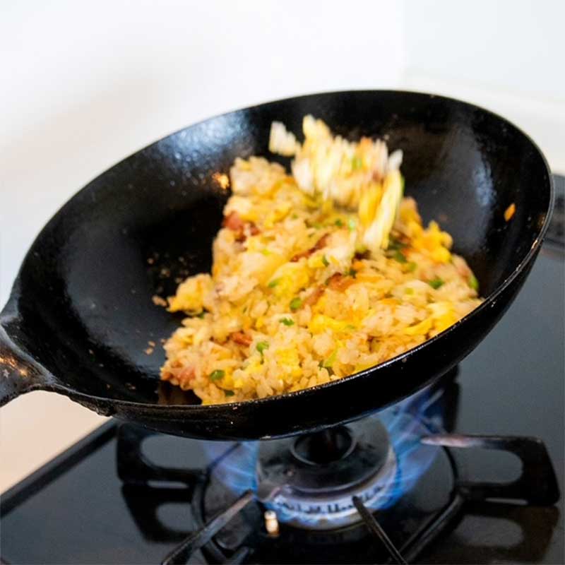 ガス用 山田工業所鉄製打出中華鍋24㎝（板厚1.6mm）｜キッチンパラダイス