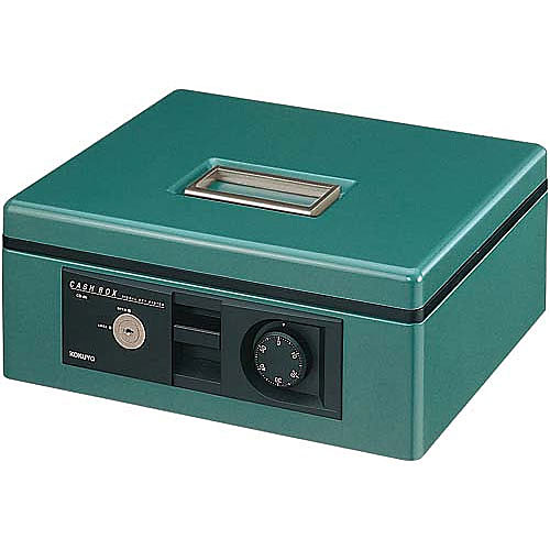 KOKUYO コクヨ 手提げ金庫【B5】＜ダイヤル＞(紙幣/硬貨一体型トレー