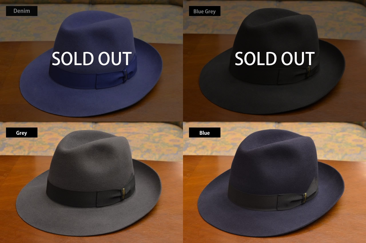 ボルサリーノ QS ファーフェルトハット つば約6.5cm｜111148 aw-br003