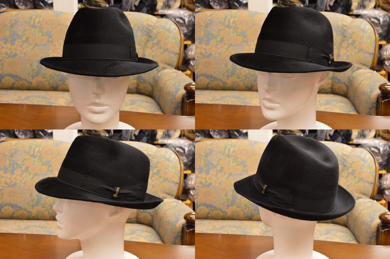 ボルサリーノ QS SPECCHIO スペッキオ ファーフェルト ハット 114630