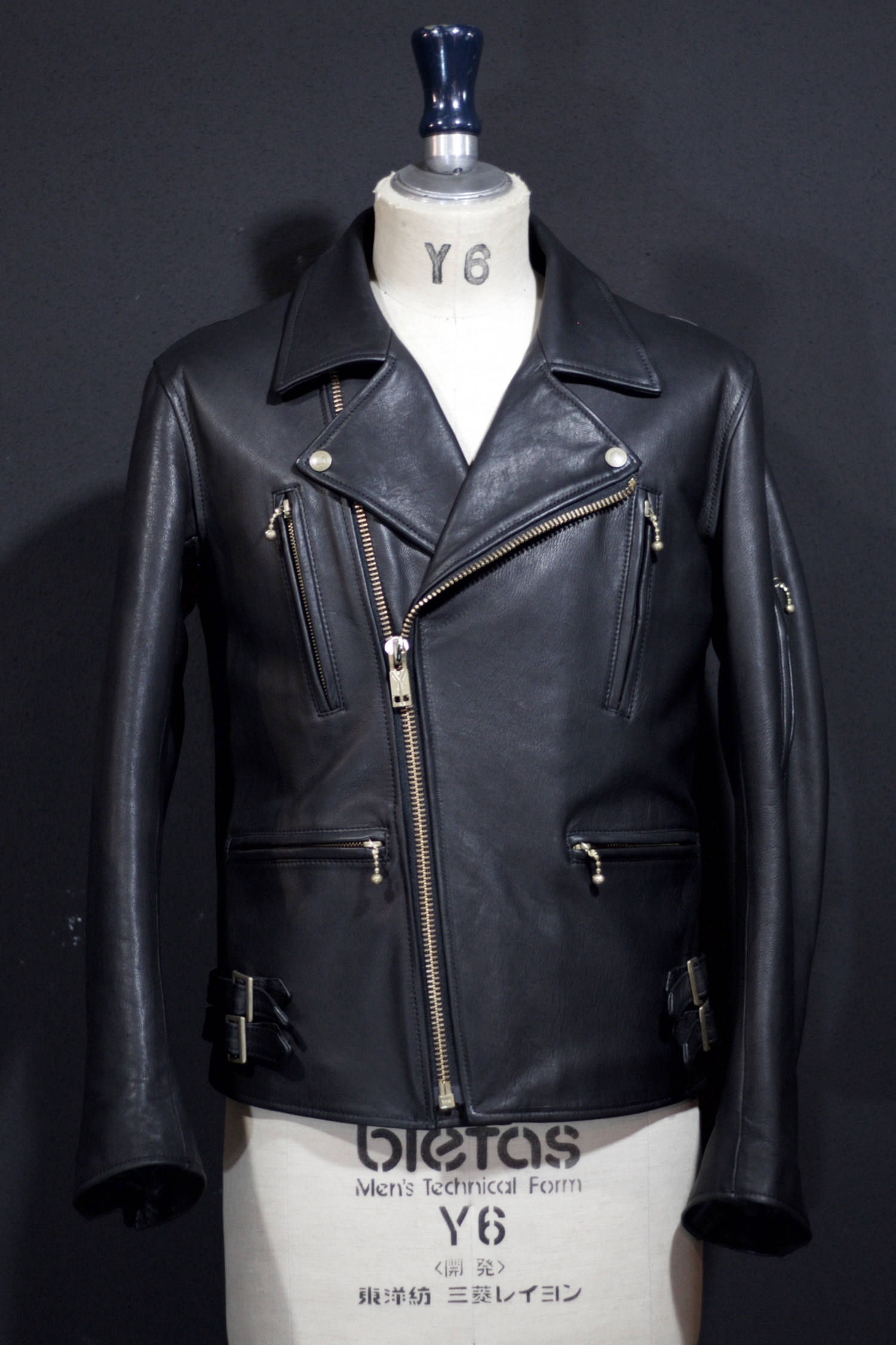 blackmeans - 945-71TJ44-5 (BLACK×GOLD ZIP) | HAZE