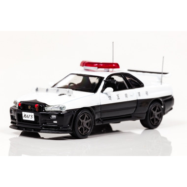 1/64 日産 スカイライン GT-R BNR34 埼玉県警察高速隊車両 株式会社