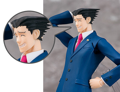 逆転裁判』成歩堂龍一がfigma化―店舗限定特典には「テレ顔」パーツが