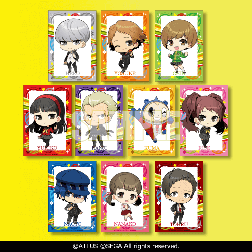 ペルソナ4 P4G きゃらとりあ ラバークリップ 足立 主人公 菜々子