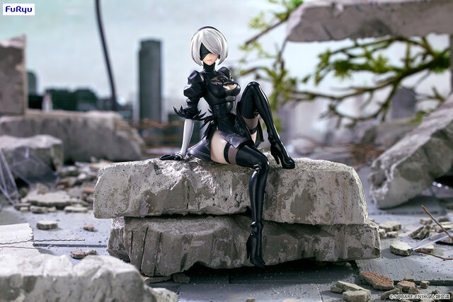 魅惑の太ももでおさえてくれる！「NieR:Automata Ver1.1a」より「2B