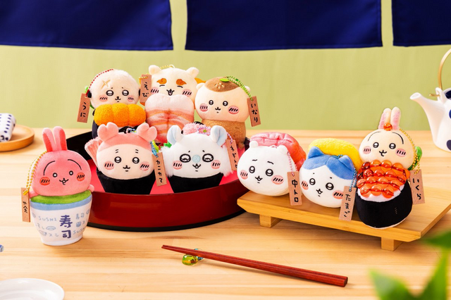 大注目「むちゃうま!!ちいかわ寿司」が開催！さしみ醤油やぬいぐるみ