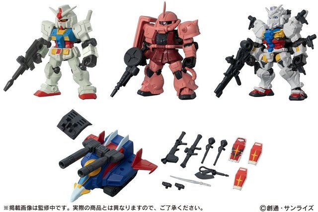 RX-78-2 ガンダム」や「シャア専用ザクII」らをカスタマイズ！「モビル