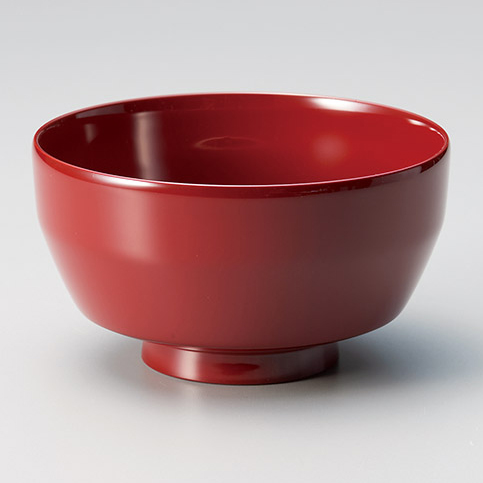 お好み椀 面取椀 溜内朱/朱 漆塗り 12-04803/04806 漆器の井助