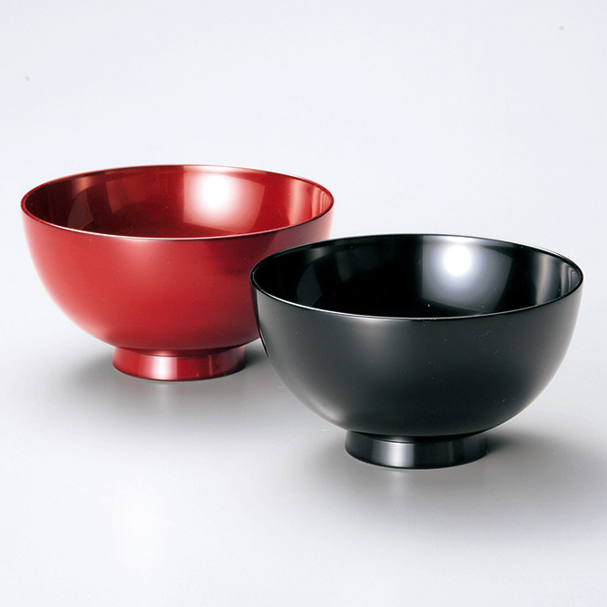 夫婦椀 利休椀ペア 根来・黒 2客セット 木製 漆塗り 漆器の井助