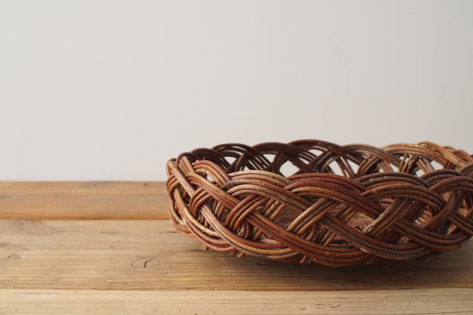 あけびのふたえ編みかご - ウェブショップ - jokogumo - よこぐも