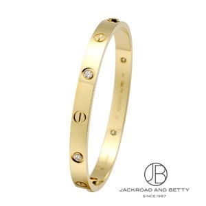 ラブブレスレット クラシックモデル 4Pダイヤ YG 17[B6035917] Love